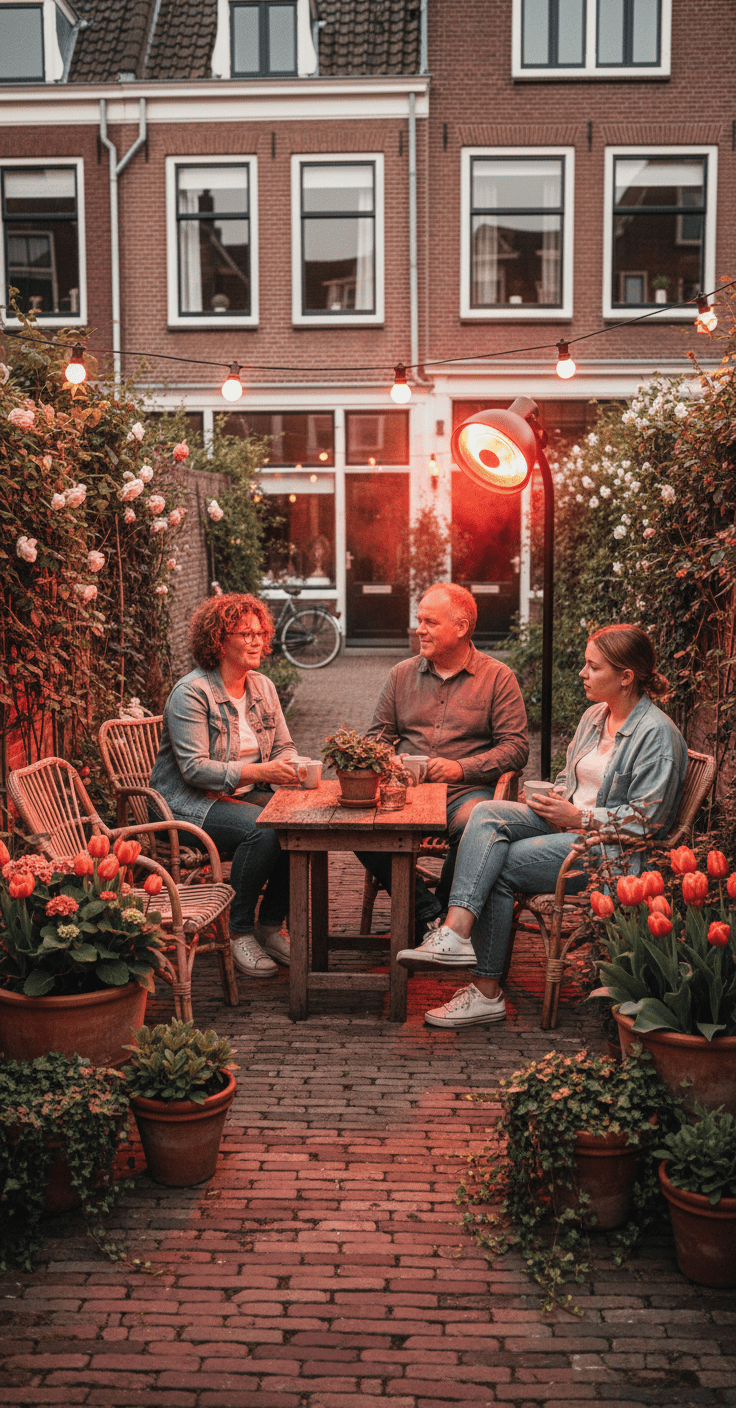 Een staande terrasverwarmer: flexibel warmte toevoegen aan je buitenruimte