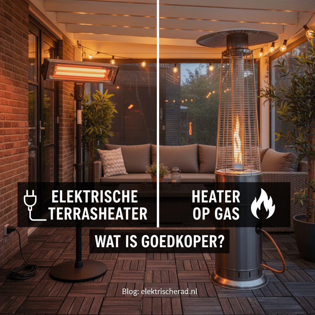 Elektrische terrasheater vs. heater op gas – wat is goedkoper?
