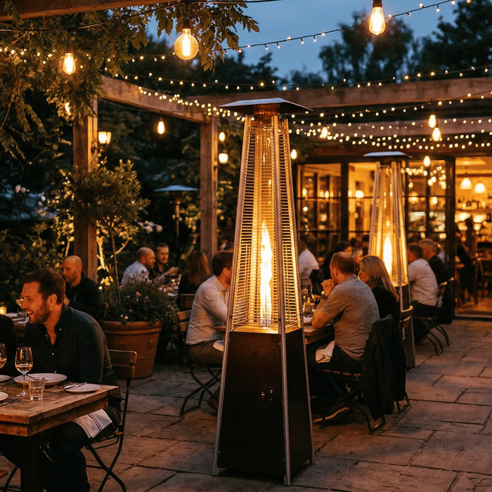 Waarom gas terrasverwarmers verdwijnen van horeca terrassen (nieuwe regels 2026) - Tuinverwarming.com