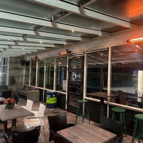 Waarom zou je een terrasverwarmer ophangen in je overkapping of op je balkon? - Tuinverwarming.com