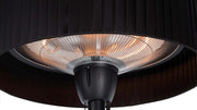 kap van staande zwarte Sunred Artix Bright terrasverwarmer met 1500 Watt