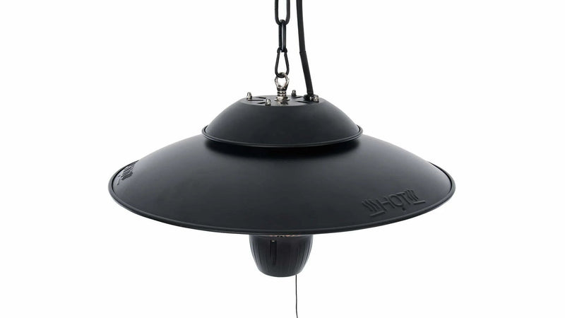 kap van de Sunred Barcelona Bright Hangende zwarte heater met 1500 Watt