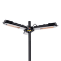 Parasol lumineux noir 2000 watts