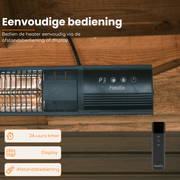 Carbon Rose Gold Heater 2000W - Tuinverwarming.com