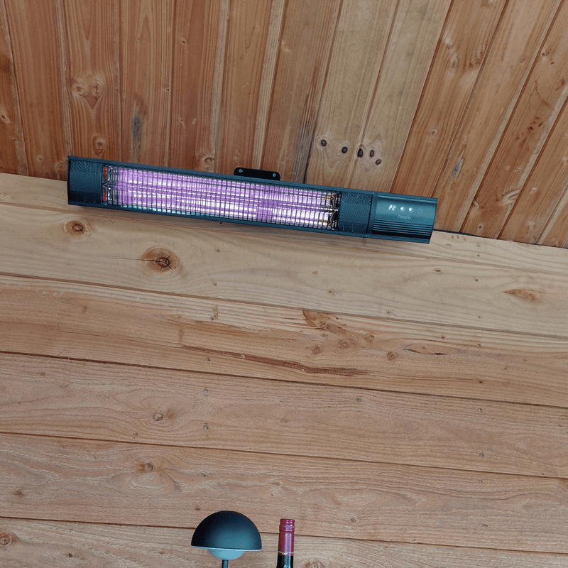 Carbon Rose Gold Heater 2500W – Wandmodel Terrasverwarmer - Tuinverwarming.com