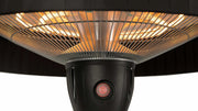 aan/uit knop van de Sunred Compact Artix Bright hangende zwarte heater 
