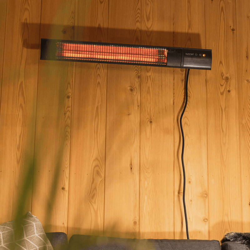 Dark Wandmodel Zwart 2500 Watt - Tuinverwarming.com