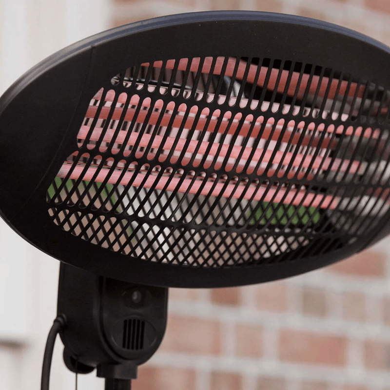 Elektra Quartz Staand Zwart 2000 Watt - Tuinverwarming.com