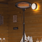 Elektra Quartz Staand Zwart 2000 Watt - Tuinverwarming.com