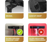 Eurom Golden 2500 Shadow terrasverwarmer - Tuinverwarming.com