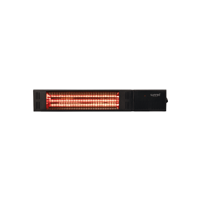 Fortuna Ultra Wandmodel Zwart 1500 Watt - Tuinverwarming.com