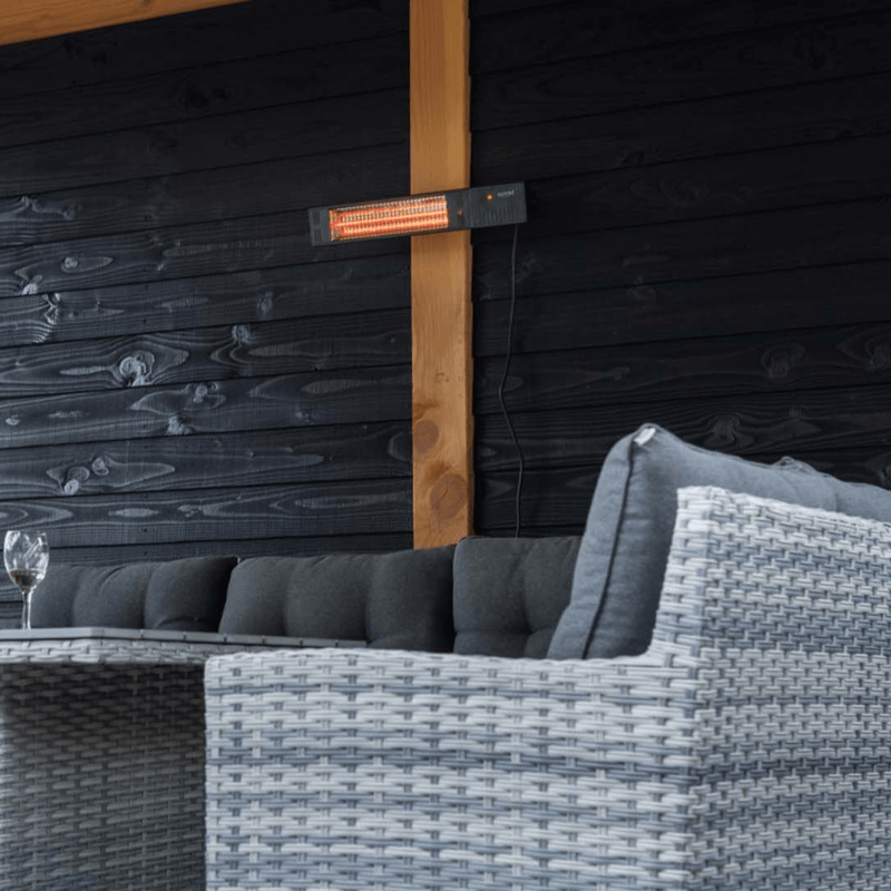 Fortuna Ultra Wandmodel Zwart 1500 Watt - Tuinverwarming.com