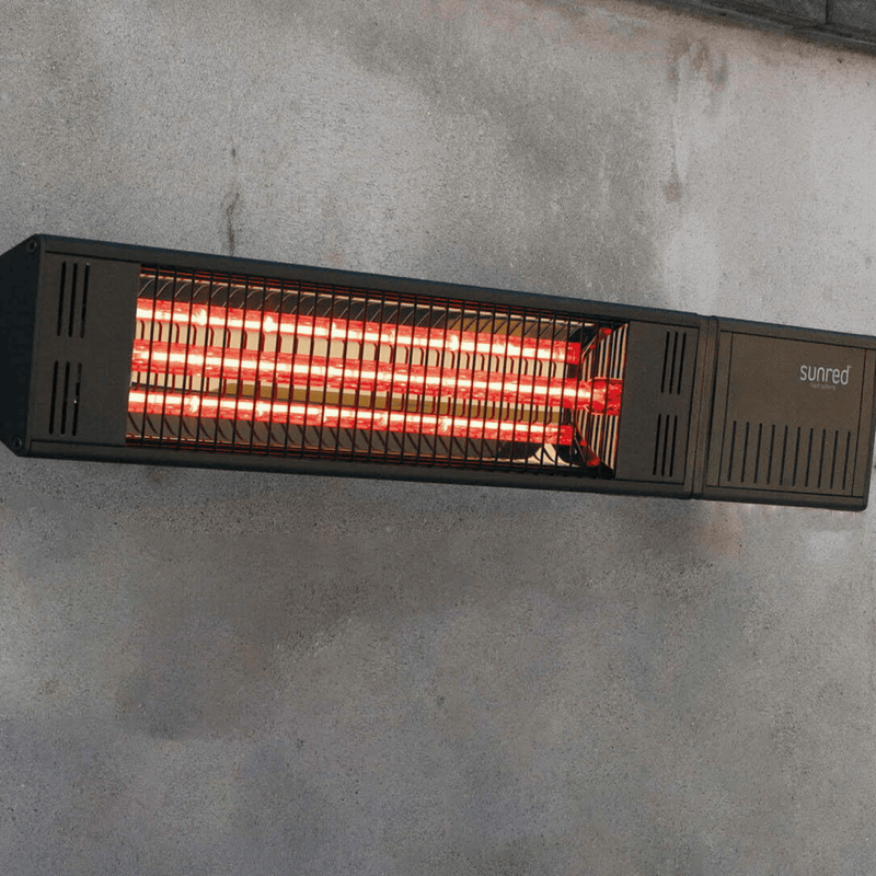 Fortuna Ultra Wandmodel Zwart 1500 Watt - Tuinverwarming.com