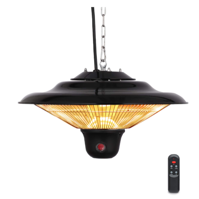 Heatix Hangende Heater Zwart 1500 Watt terrasverwarmer