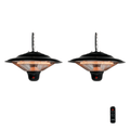 Chauffage suspendu 1500 W - Chauffage de terrasse Heatix (lot de 2)