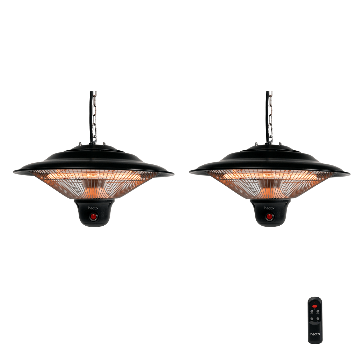 Chauffage suspendu 1500 W - Chauffage de terrasse Heatix (lot de 2)