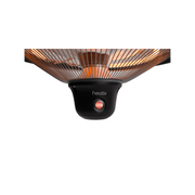 aan/uit knop van de Zwarte hangende Heatix terrasverwarmer of heater met 1500 Watt