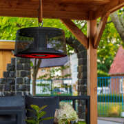 Heater Moderna Artix Ultra Smart hangend 2000 W roségoud zwart Sunred - Tuinverwarming.com