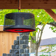 Heater Moderna Artix Ultra Smart hangend 2000 W roségoud zwart Sunred - Tuinverwarming.com