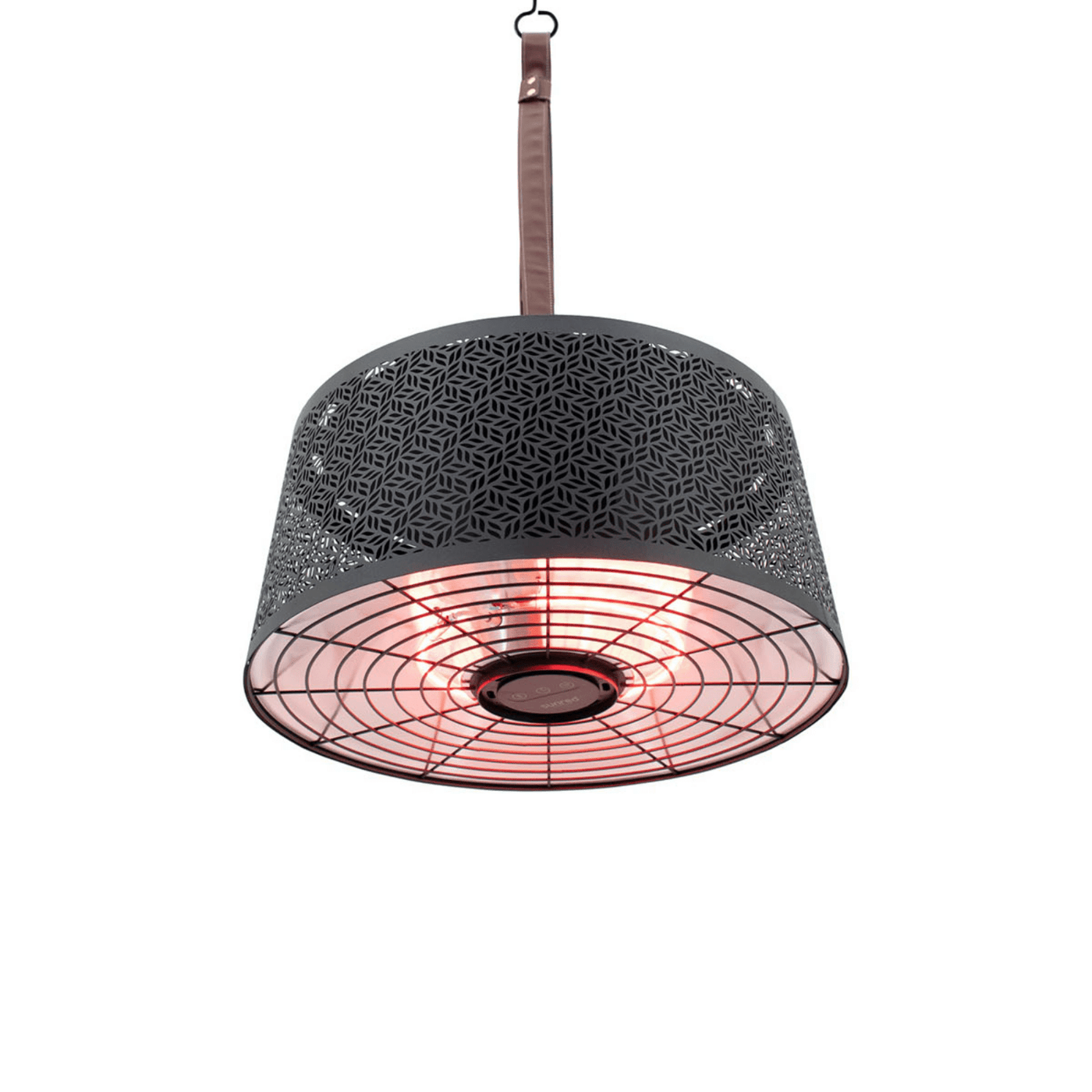 Chauffage suspendu Moderna Artix Ultra Smart 2000 W or rose noir Sunred
