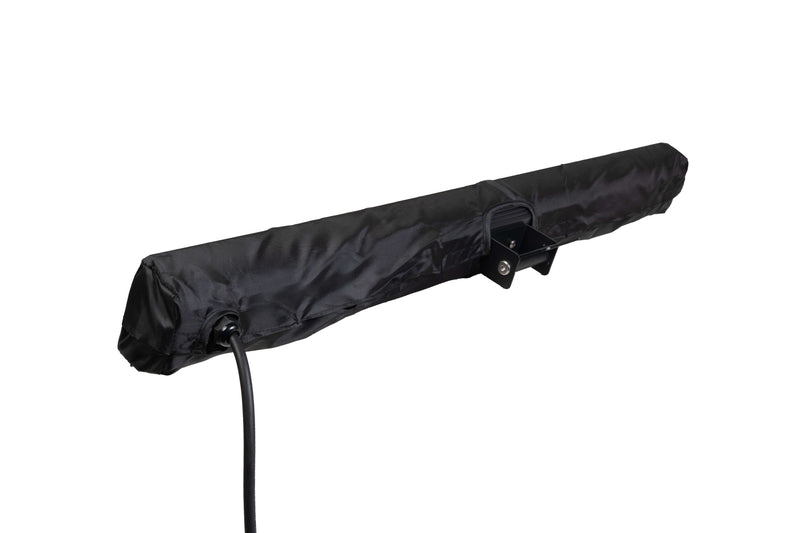 Achterkant van de warte stijlvolle hoes voor Heatix slimme wandmodel heater 