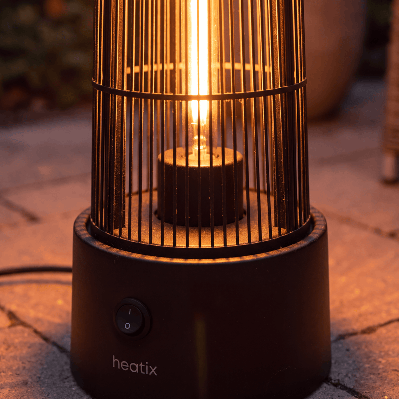 Heatix Torch Staande Terrasverwarmer 1200W - Tuinverwarming.com