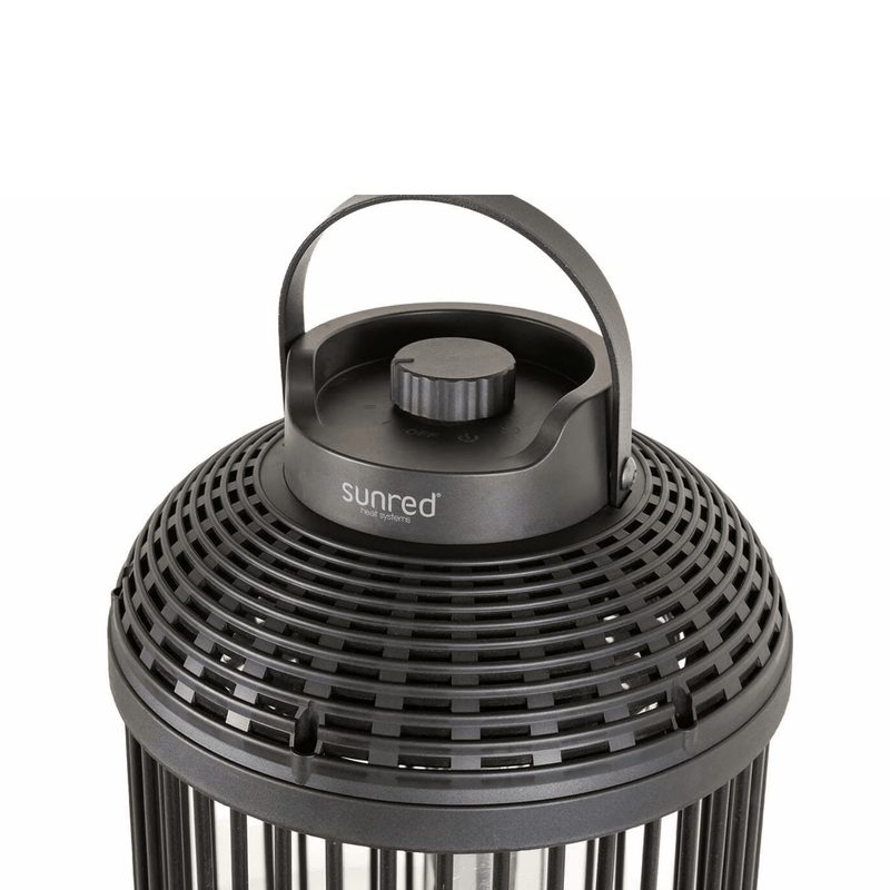 Indox Dark Tafelmodel Zwart 1200 Watt - Tuinverwarming.com