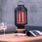 Indox Dark Tafelmodel Zwart 1200 Watt - Tuinverwarming.com