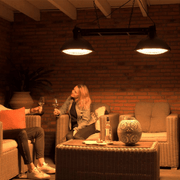 Indus Bright Hangend Zwart 3000 Watt - Tuinverwarming.com