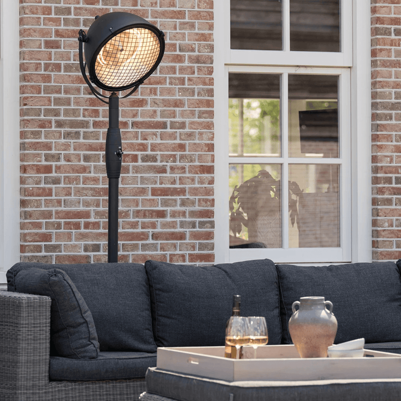 Indus Bright Staand Zwart 2100 Watt - Tuinverwarming.com