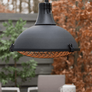 Indus II Bright Hangend Zwart 2100 Watt - Tuinverwarming.com