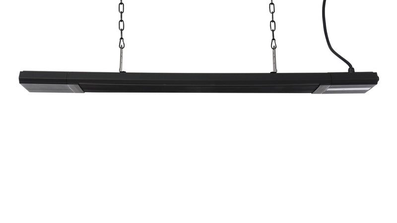 hangende Sunred Nero zwarte heater met 2400 Watt en afstandsbediening 