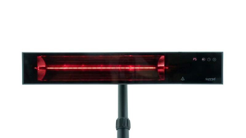 Proglax Gastro heater van Sunred met infrarood licht voor gezellige overkapping