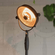 Retro Bright Staand Zwart 2100 Watt - Tuinverwarming.com