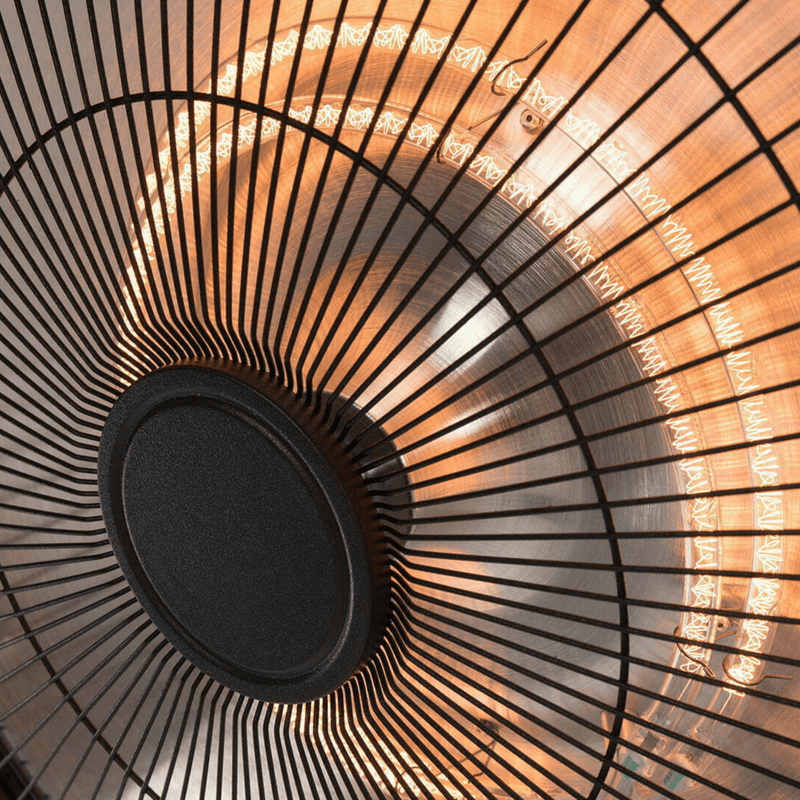 Retro Bright Staand Zwart 2100 Watt - Tuinverwarming.com