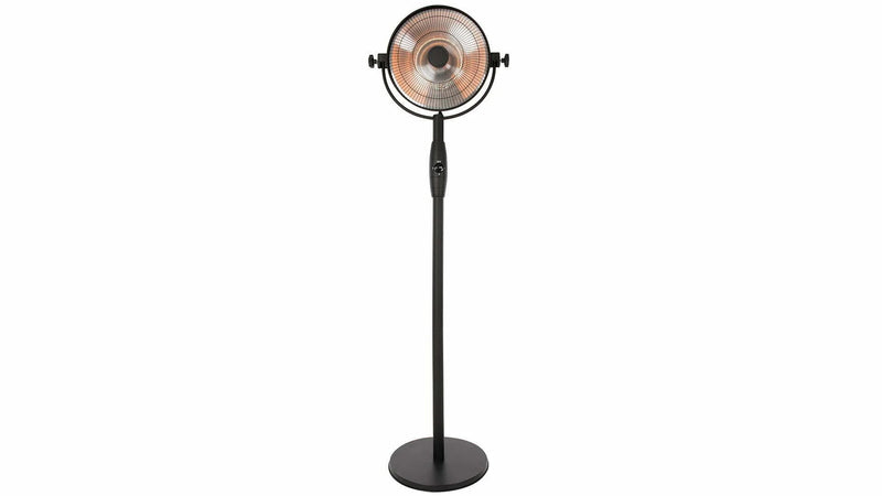 Staande Sunred Retro Bright Zwarte heater met 2100 Watt