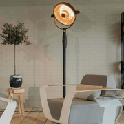 Retro Bright Staand Zwart 2100 Watt - Tuinverwarming.com