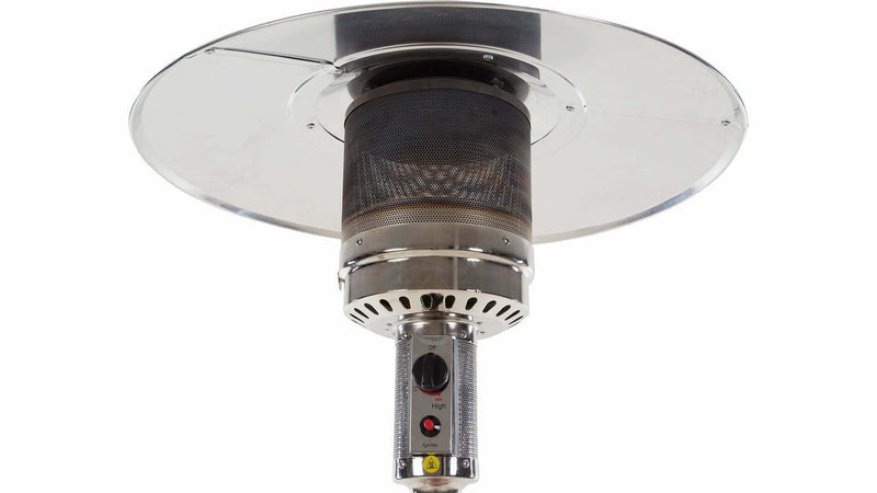 kap van de staande Sunred Sargas roestvrij staal heater met 14000 Watt 