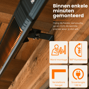 Smart Carbon Fiber Heater 2000W - Tuinverwarming.com