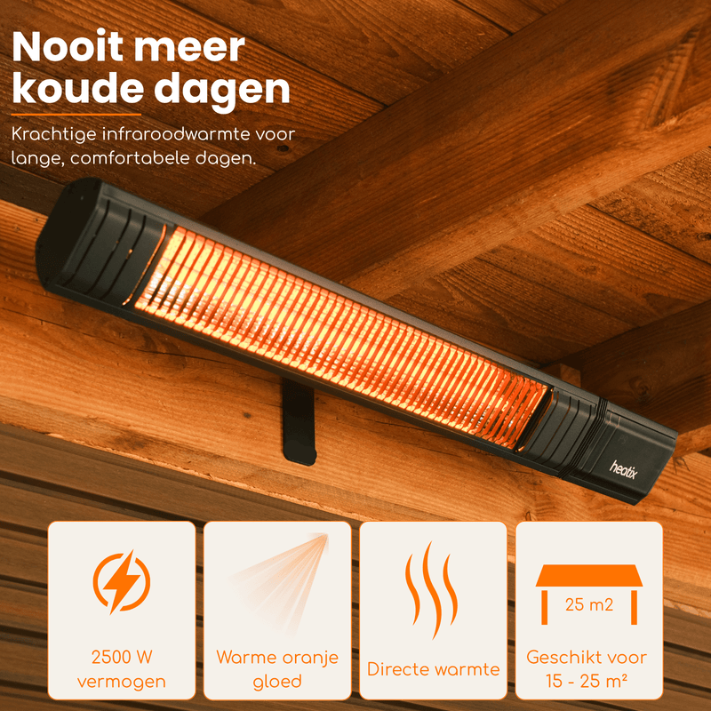 Smart Carbon Fiber Heater 2500W - Tuinverwarming.com