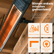 Smart Carbon Fiber Heater 2500W - Tuinverwarming.com