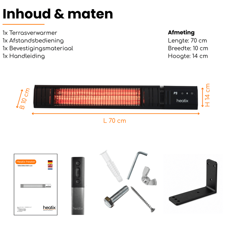 Smart Golden shadow Heater 2000W - Tuinverwarming.com