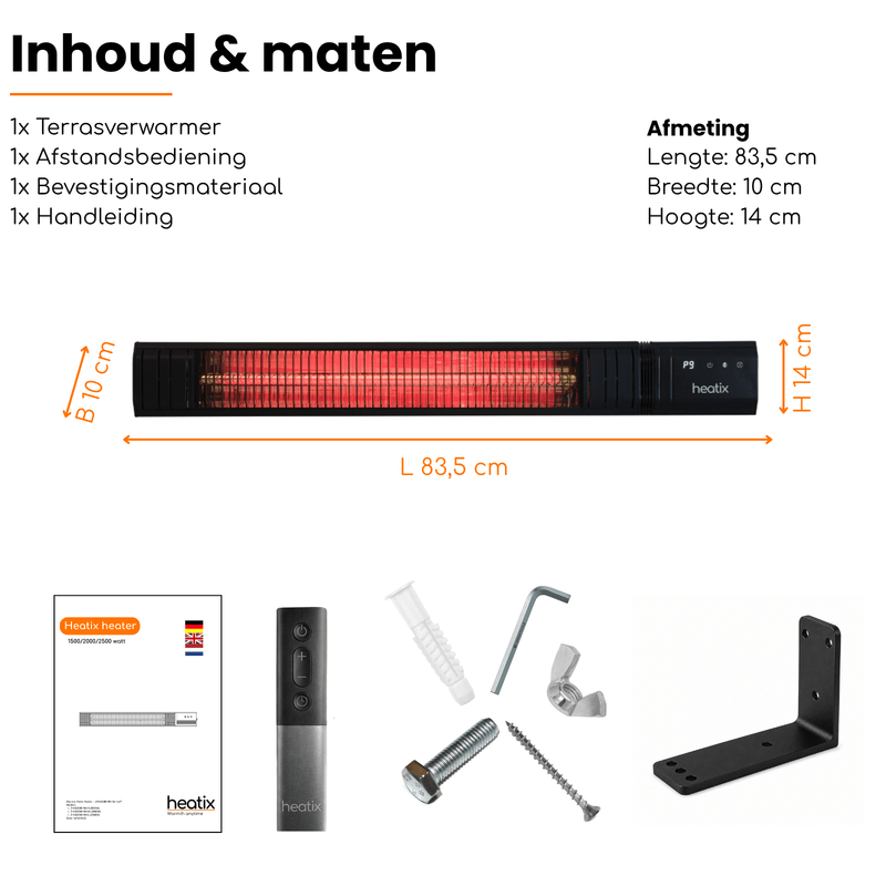 Smart Golden shadow Heater 2500W - Tuinverwarming.com
