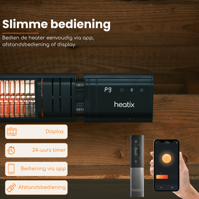 Smart Golden shadow Heater 2500W - Tuinverwarming.com