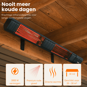 Smart Golden shadow Heater 3000W | Heatix Terrasverwarmer 2 stuks - Tuinverwarming.com