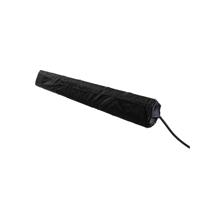 Zwarte stijlvolle handige hoes voor Heatix slimme wandmodel heater of terrasverwarmer 