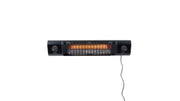 Sunred zwarte Sun and Sound Ultra Wandmodel heater met bluetooth box