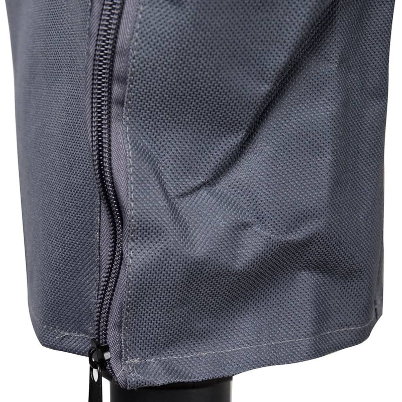 rits van de stijlvolle grijze polyester Sunred hoes voor staande terrasverwarmer of heater