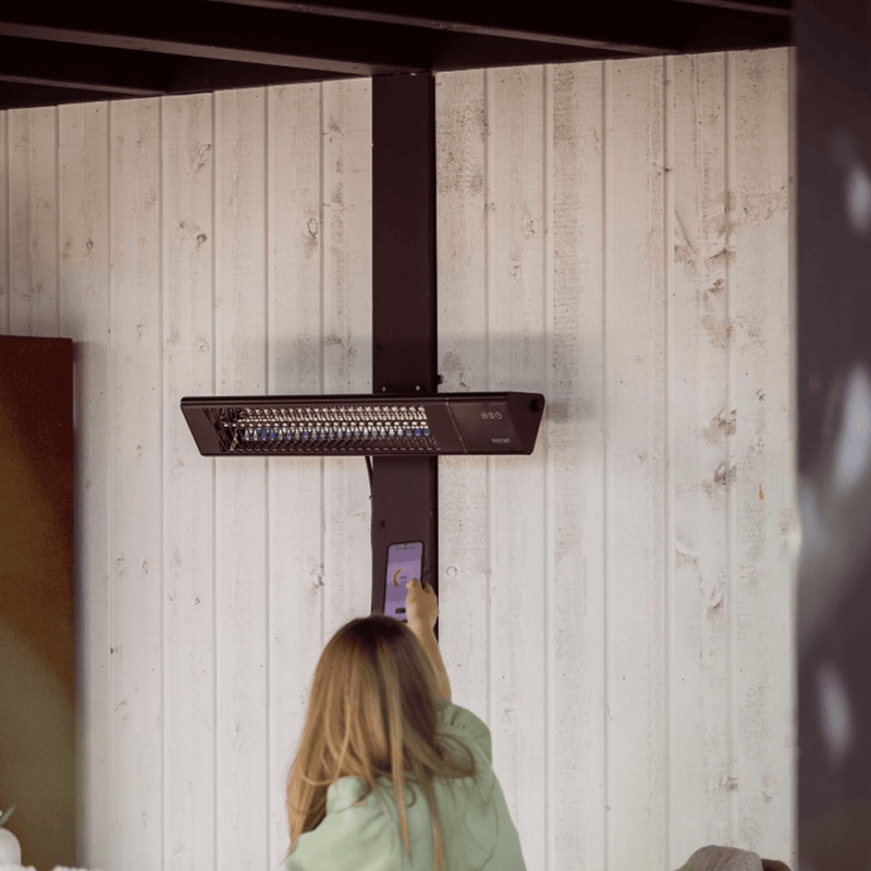 Triangle Dark SMART Wandmodel Zwart 2500 Watt - Tuinverwarming.com