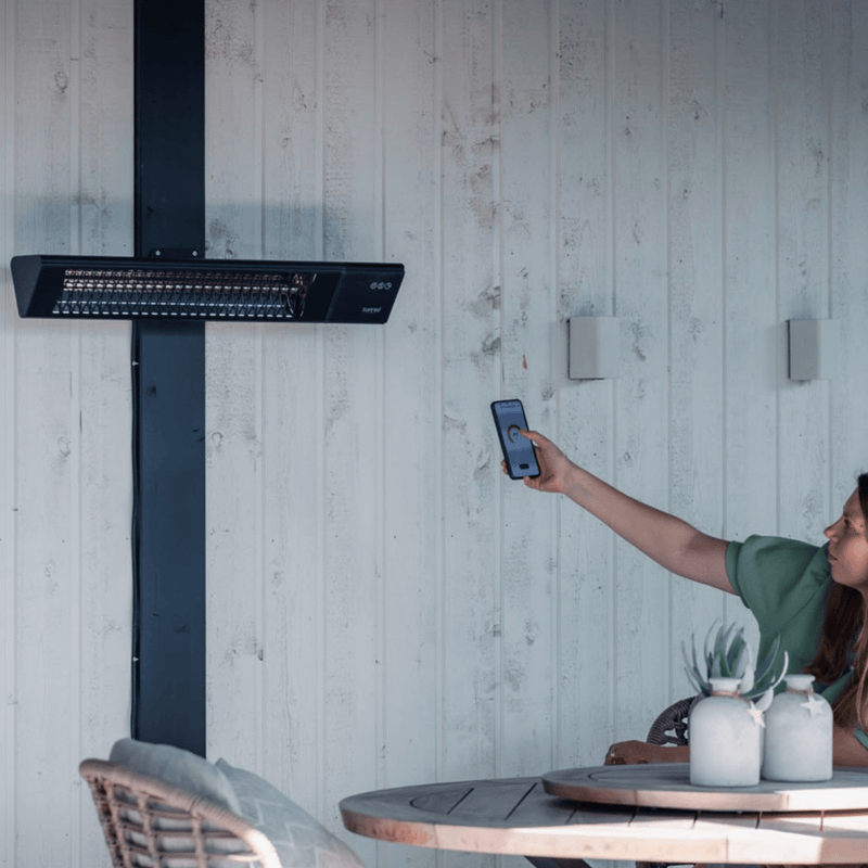 Triangle Dark SMART Wandmodel Zwart 2500 Watt - Tuinverwarming.com